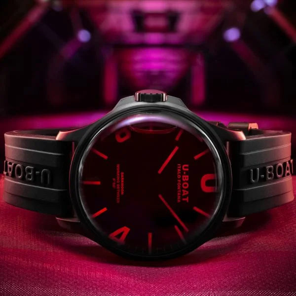 U-BOAT DARKMOON 44MM RED GLASS PVD CODE 8466/C