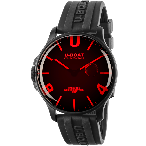 U-BOAT DARKMOON 44MM RED GLASS PVD CODE 8466/C