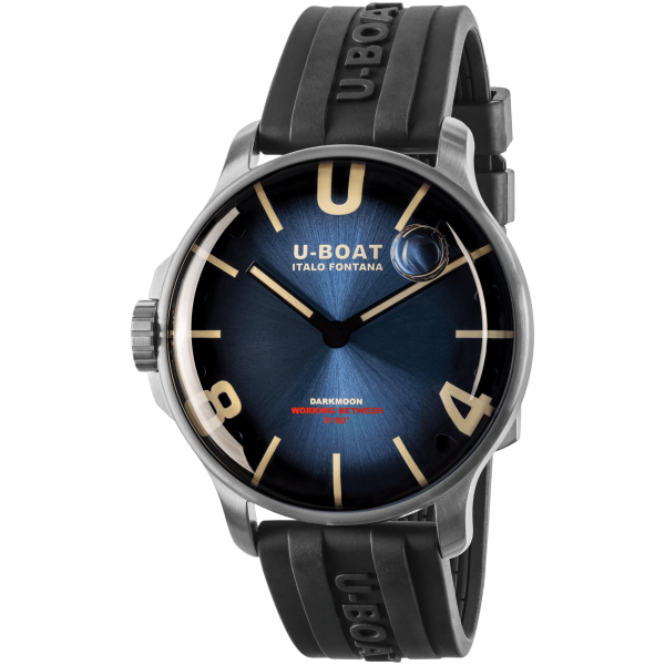 U-BOAT DARKMOON 44MM BLUE SS SOLEIL CODE 8704/D