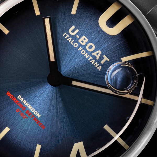 U-BOAT DARKMOON 44MM BLUE SS SOLEIL CODE 8704/D