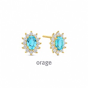 ORAGE BA304 Oorringen verguld geel