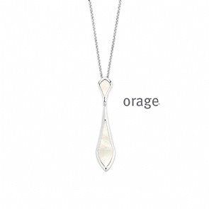 ORAGE BA346 Ketting parelmoer 925